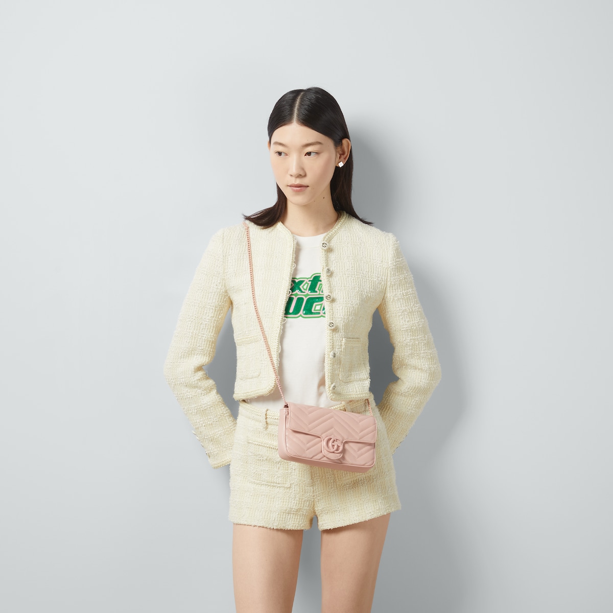 GG Marmont small shoulder bag Light pink