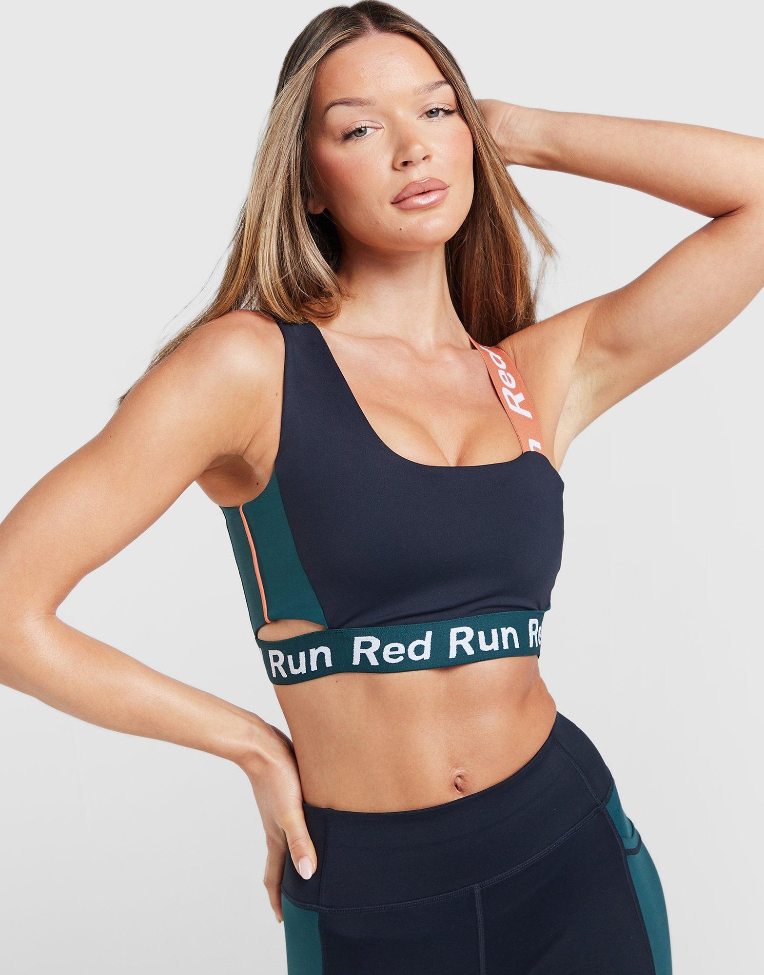 Red Run Activewear Elements Asymmetric Sport-BH Damen