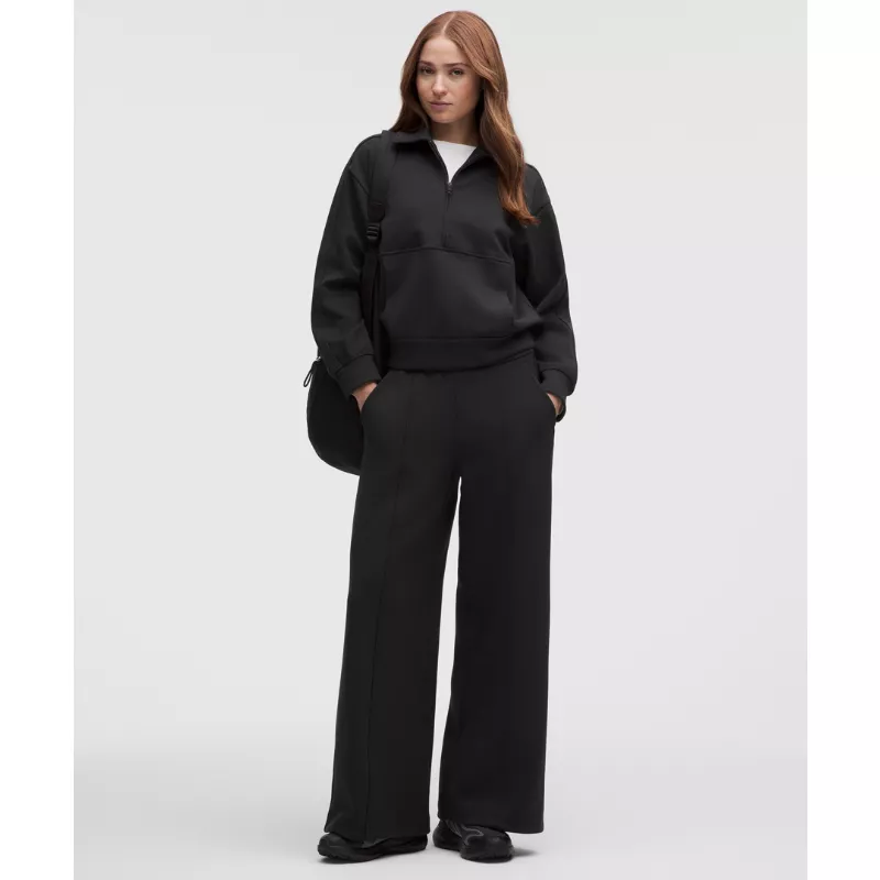 Smooth Spacer Relaxed Collared Half Zip