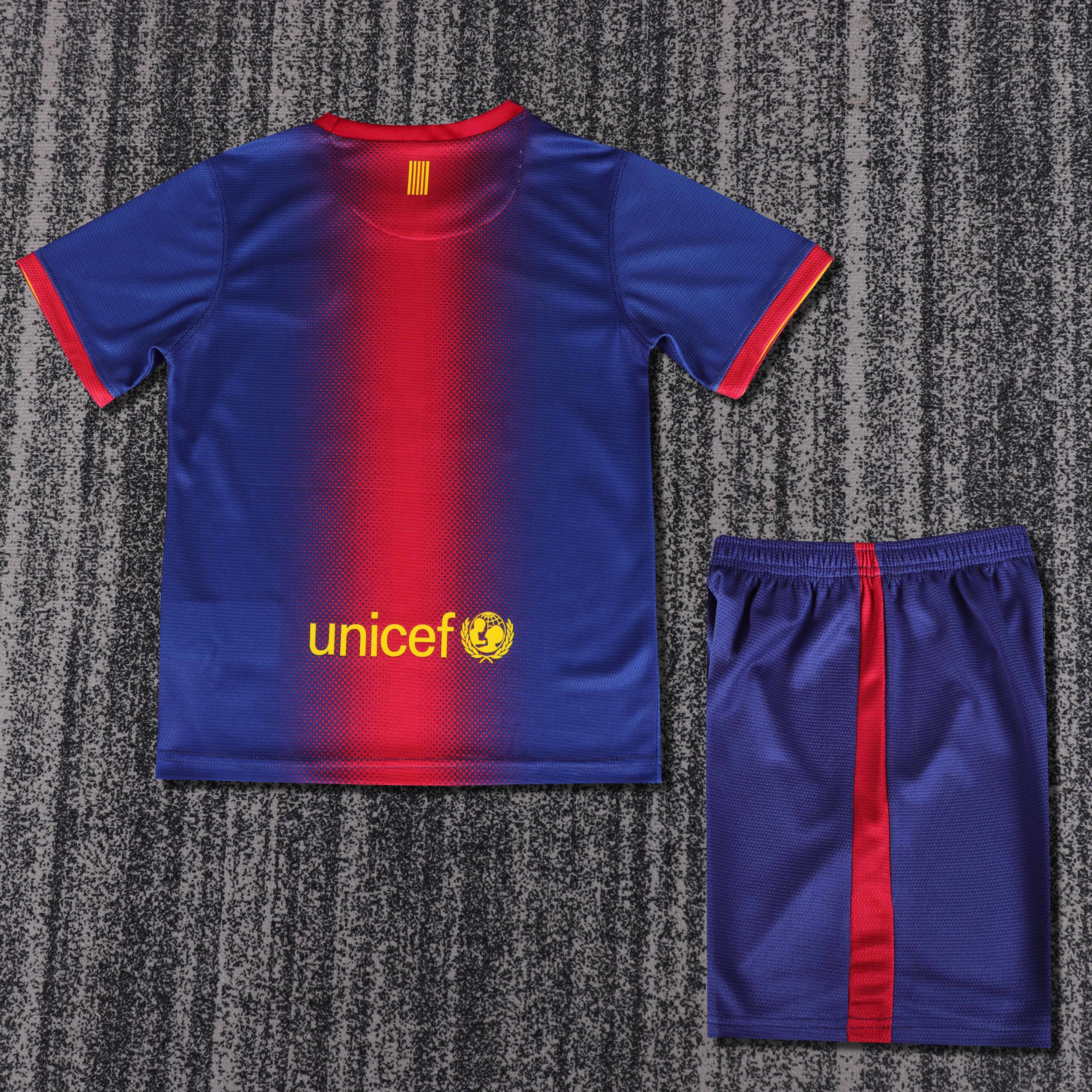 2012/2013 Barcelona home Retro Kids Kit(Kids Kit)