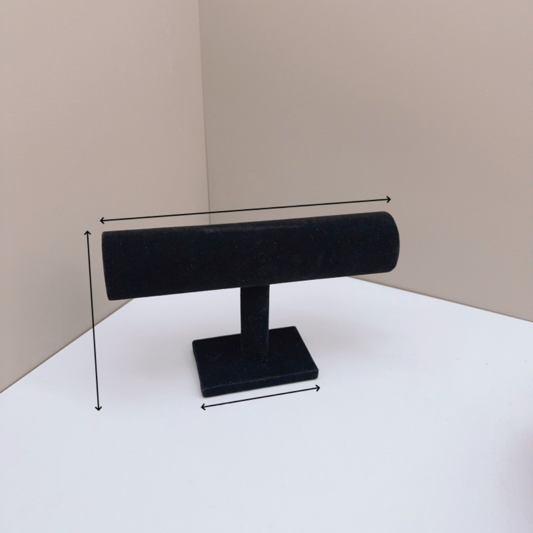 Velvet Fabric Bracelet Stand Jewelry Display Rack Watch Bracelet Holder Display Stand Jewelry Packaging Rack Three-Tier Bracelet Display custom logo
