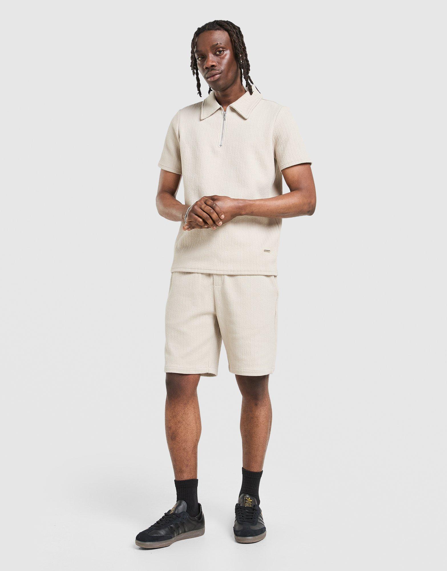 Belier Textured Zip Polo Shirt