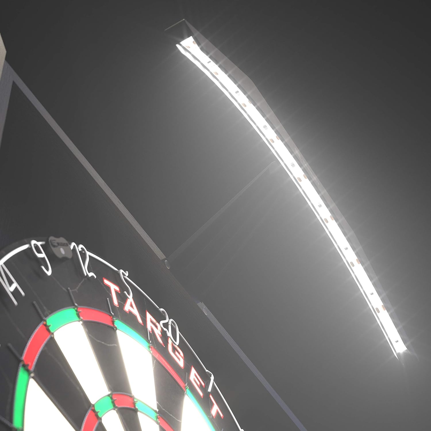 Target Darts Arc Dartboard Lighting System Home Cabinet Set