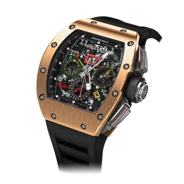��ヰ���Best selling specials��ヰ���-RICHARD MILLE RM 11-02 Automatic Flyback Chronograph Dual Time Zone Rose Gold
