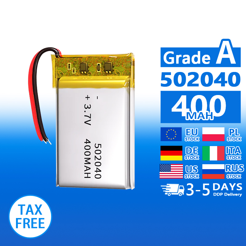 Pouch Lithium Ion Batteries 502040 502050 3.7v 400mAh 500mAh