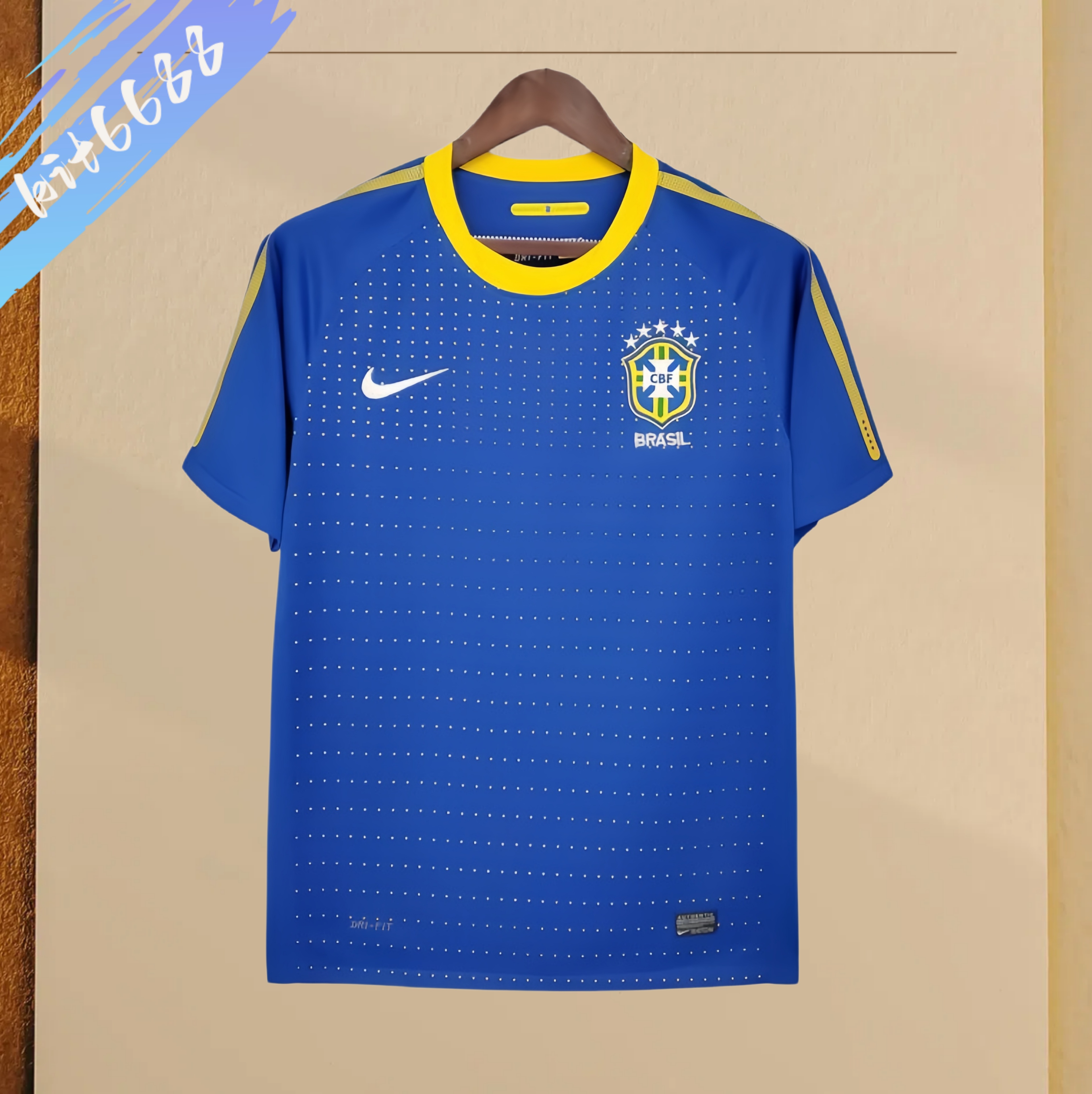 2010 Brazil away Retro Football Shirt