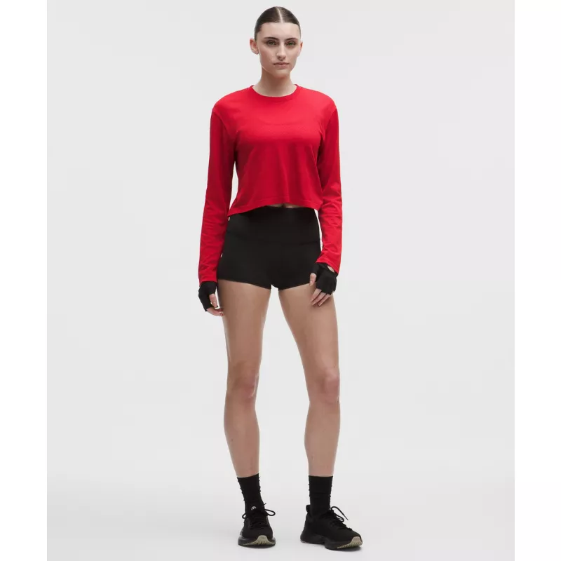 Swiftly Perforated Stripe Long-Sleeve Shirt
