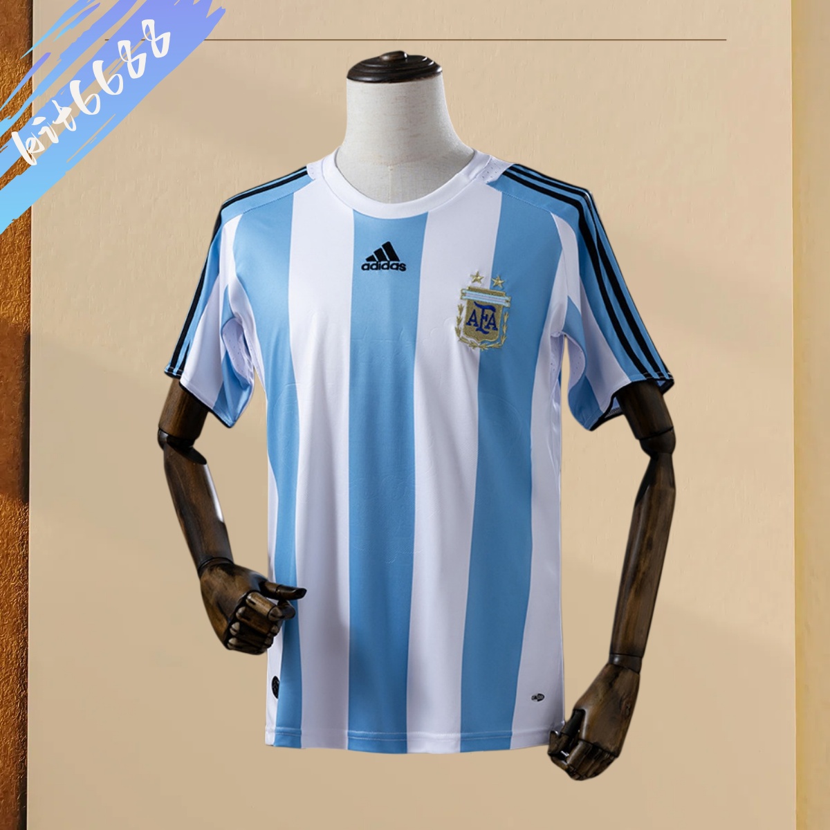 08/10 Argentina Home Retro Football Shirt (Fan Edition)