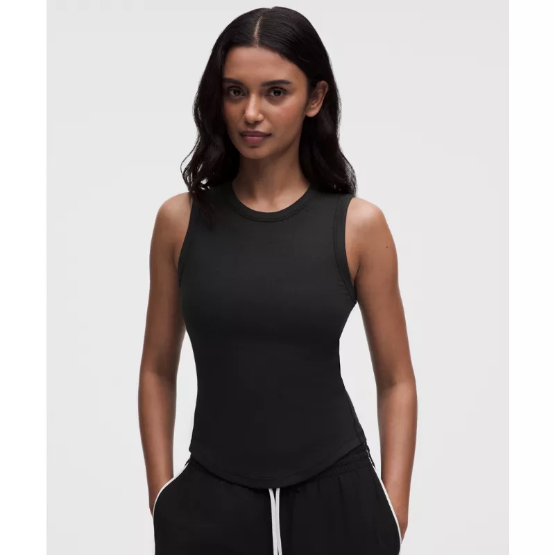 Hold Tight Crewneck Tank Top Waist Length