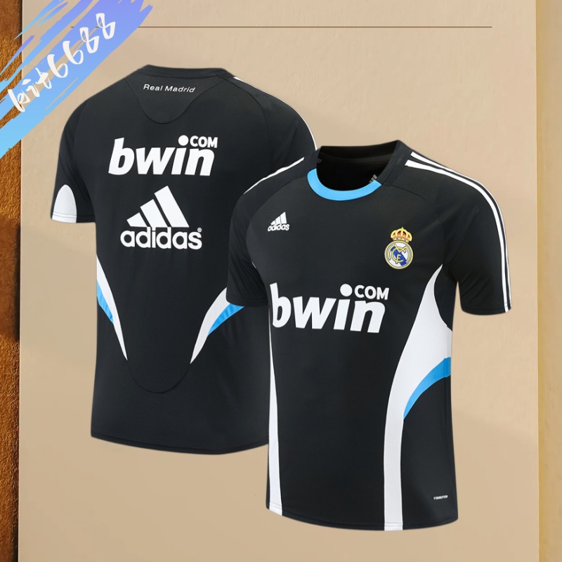 08/09 Real Madrid Retro Training Uniform short sleeves- Sleeve Football Shirt
