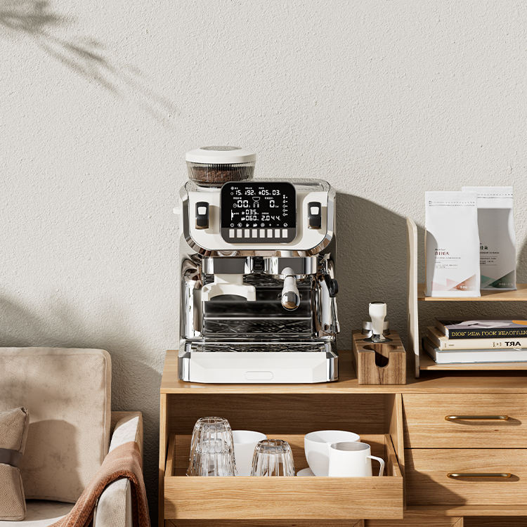 Cafetera Exprés de 15 Bares de Italia para Cápsulas Individuales Cafetera Profesional para Capuchino para Hogar y Hotel