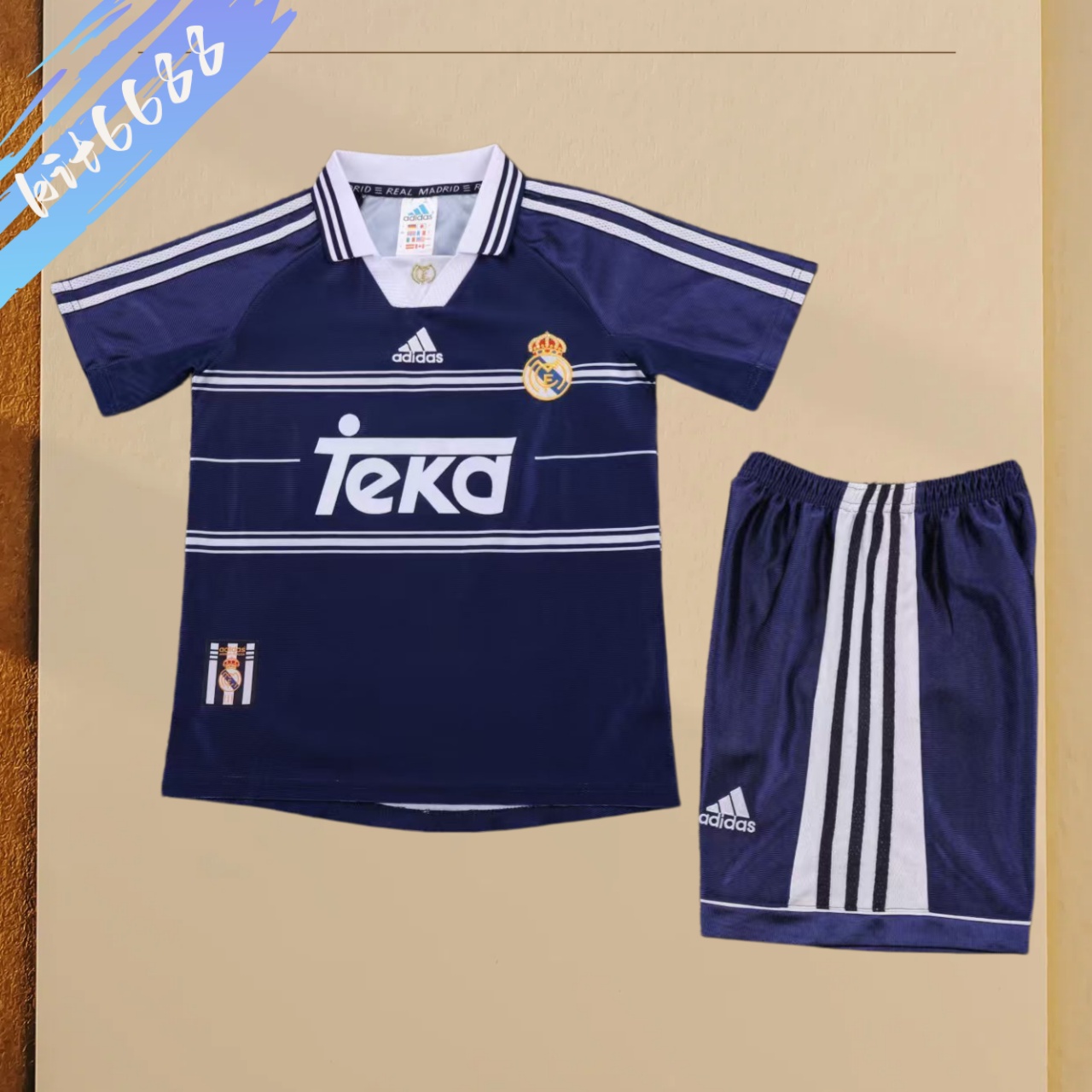 1998/1999 Real Madrid Away Retro Kids Set