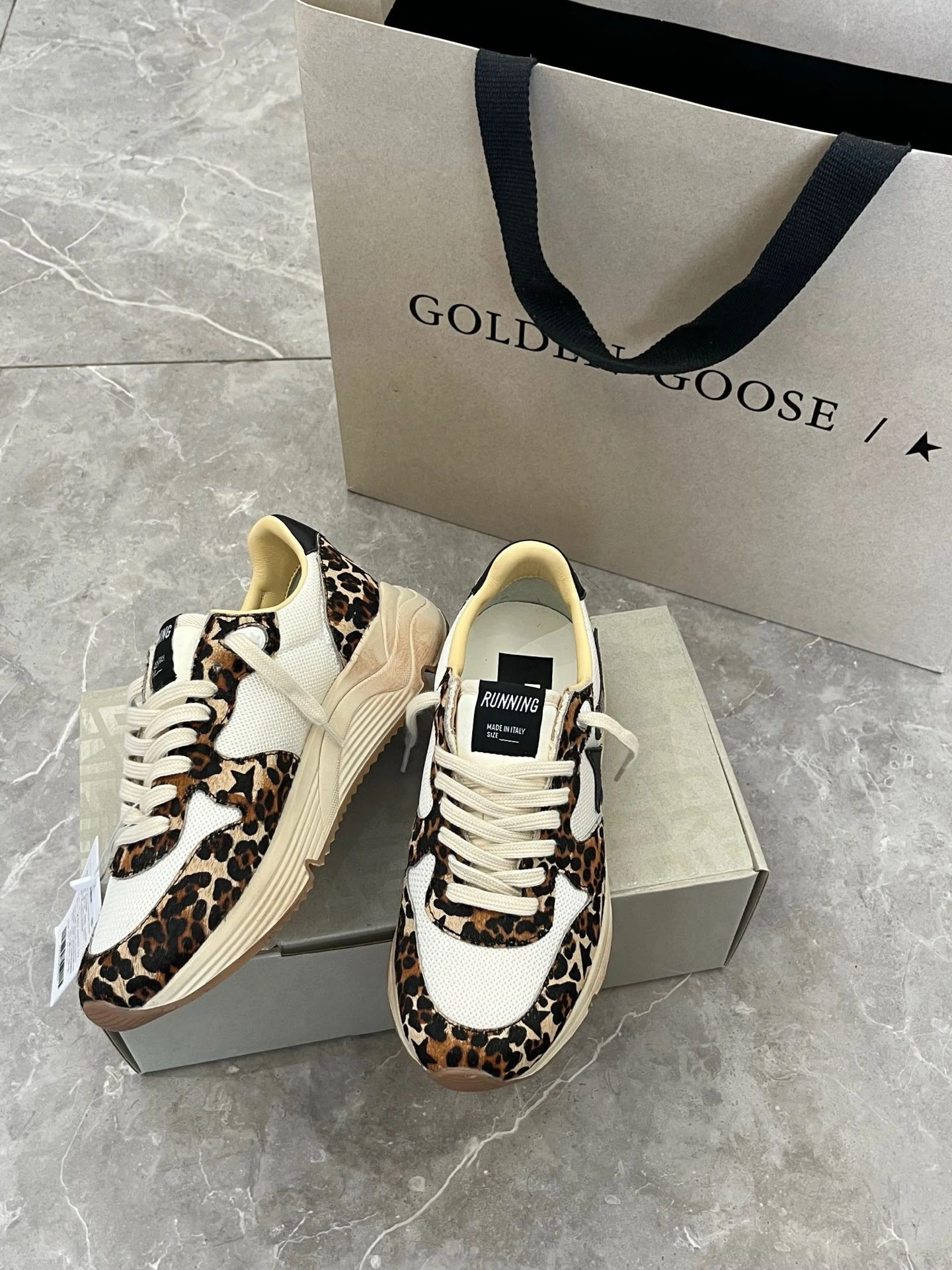 Golden Goose Running Sole Genuine Leather Running Shoes