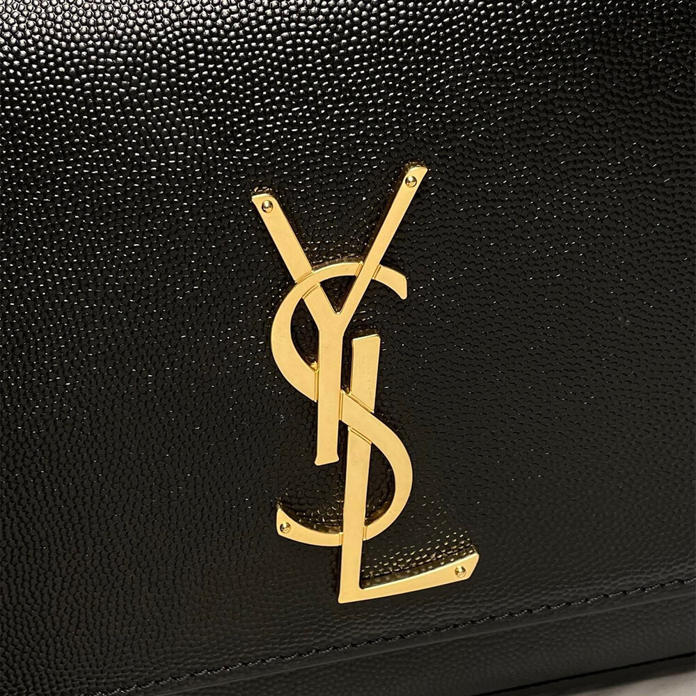 KATE MEDIUM CHAIN BAG IN GRAIN DE POUDRE EMBOSSED LEATHER