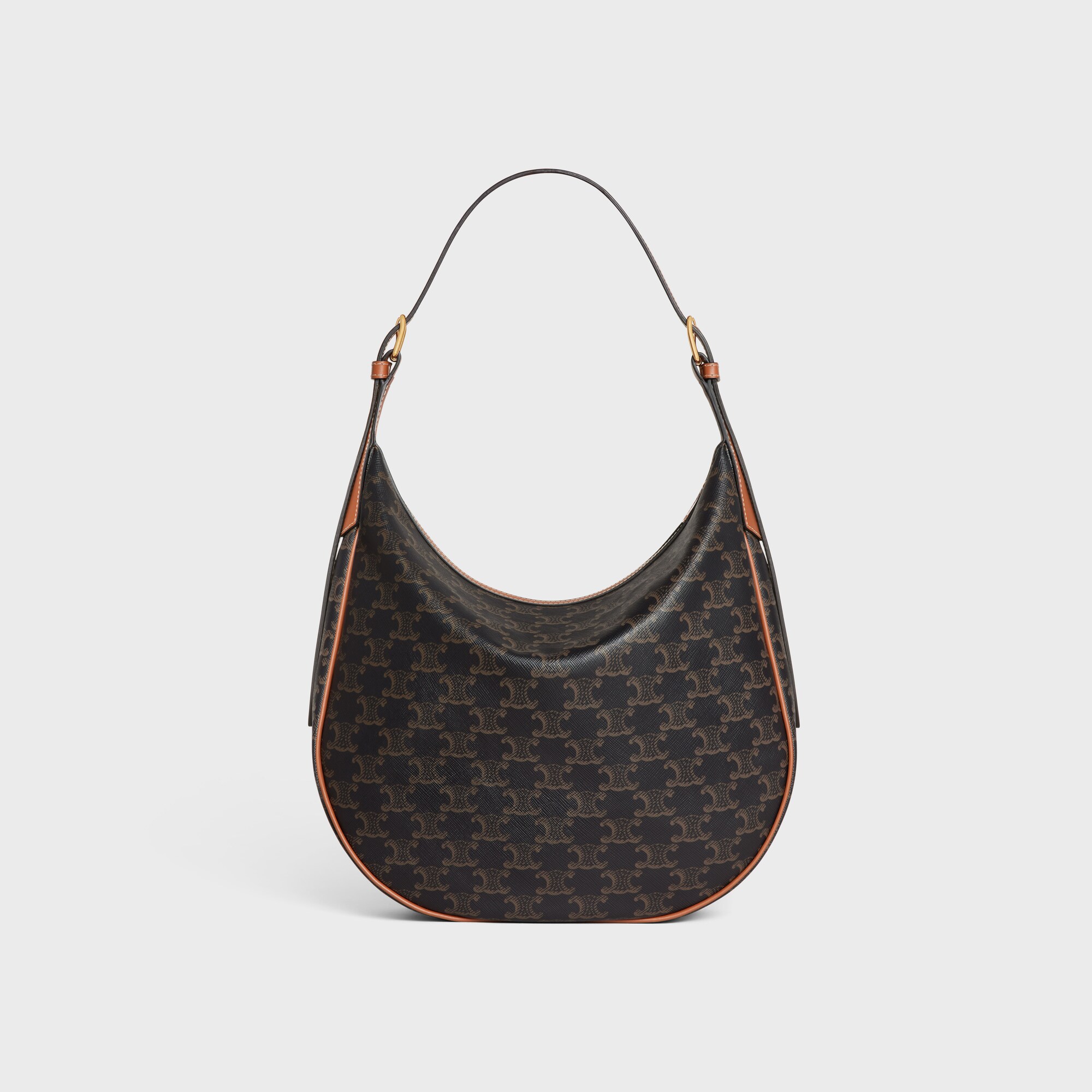 MEDIUM HELOÏSE BAG IN TRIOMPHE CANVAS AND CALFSKIN TAN