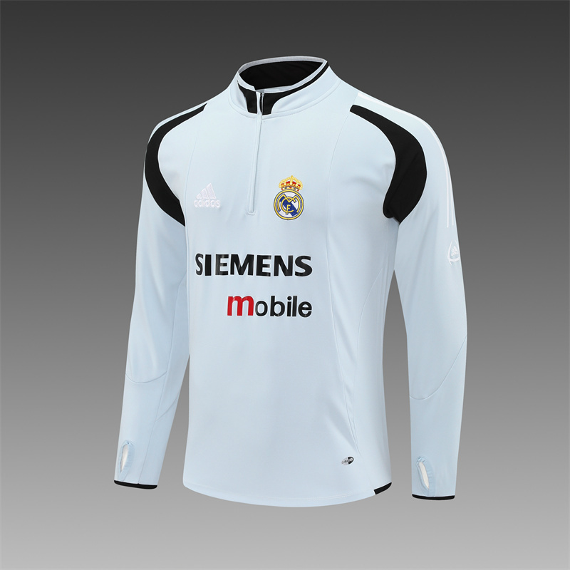 04/05 Real Madrid Retro Training Uniform Long- Sleeve Football Shirt