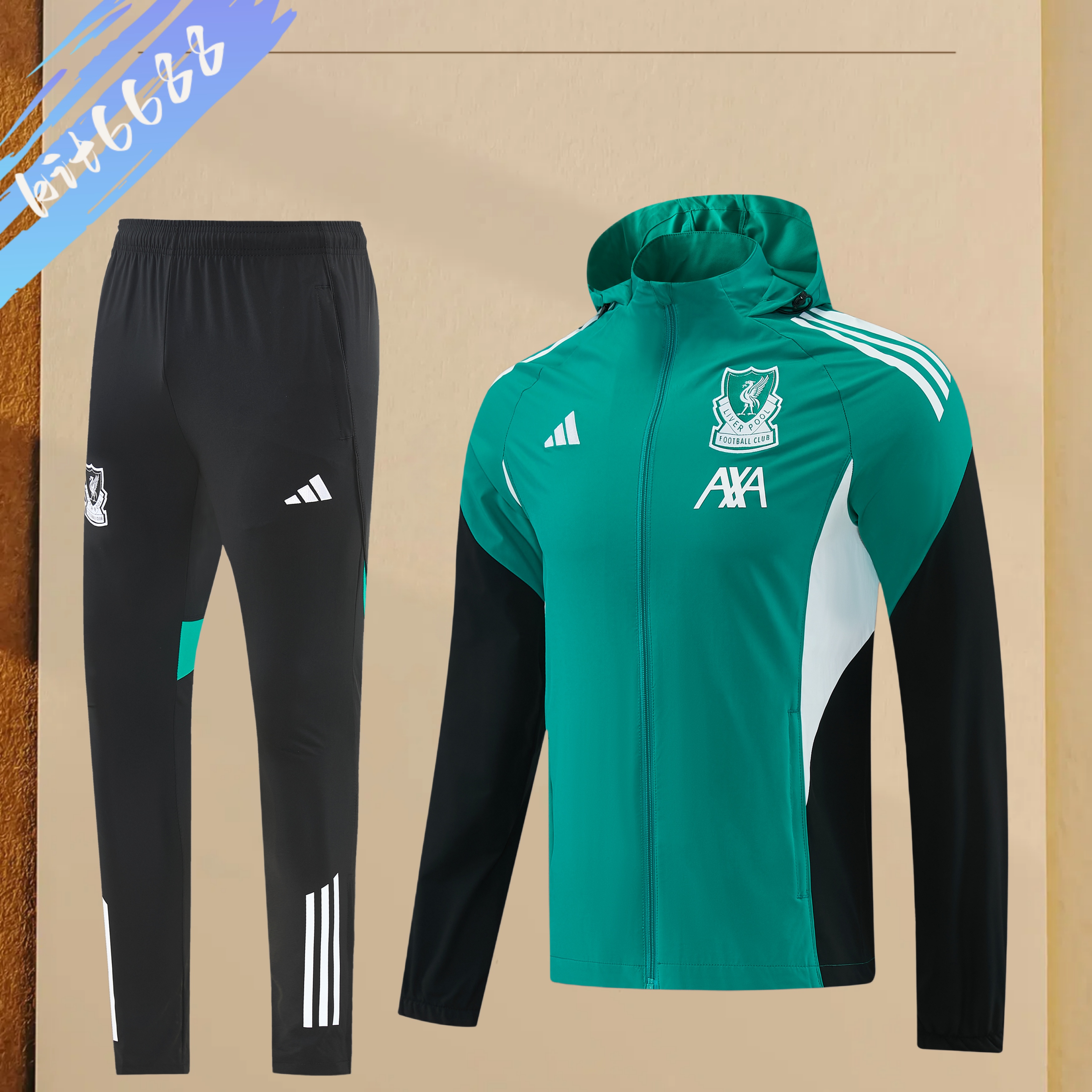 26/27 Liverpool hoodie Full Zipper Training Suit (Adult Set)