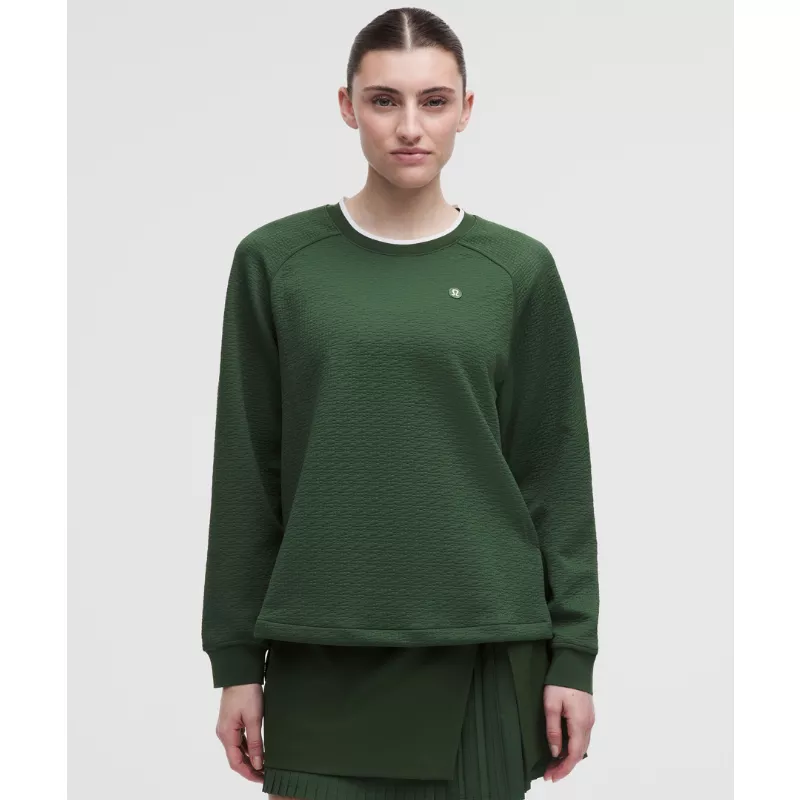 Jacquard High-Low Golf Pullover