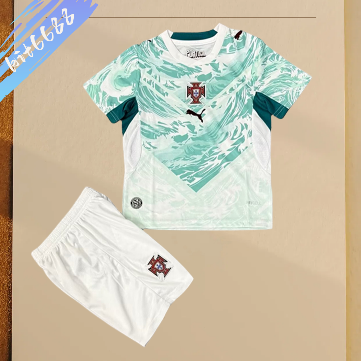 2026 Portugal away Football Jersey (Kids Kit socks)