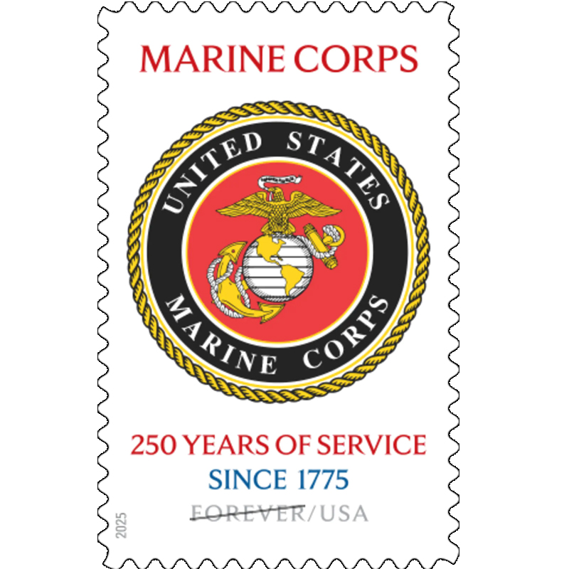 2025 U.S. Marine Corps 250th Stamps,Sheet of 20