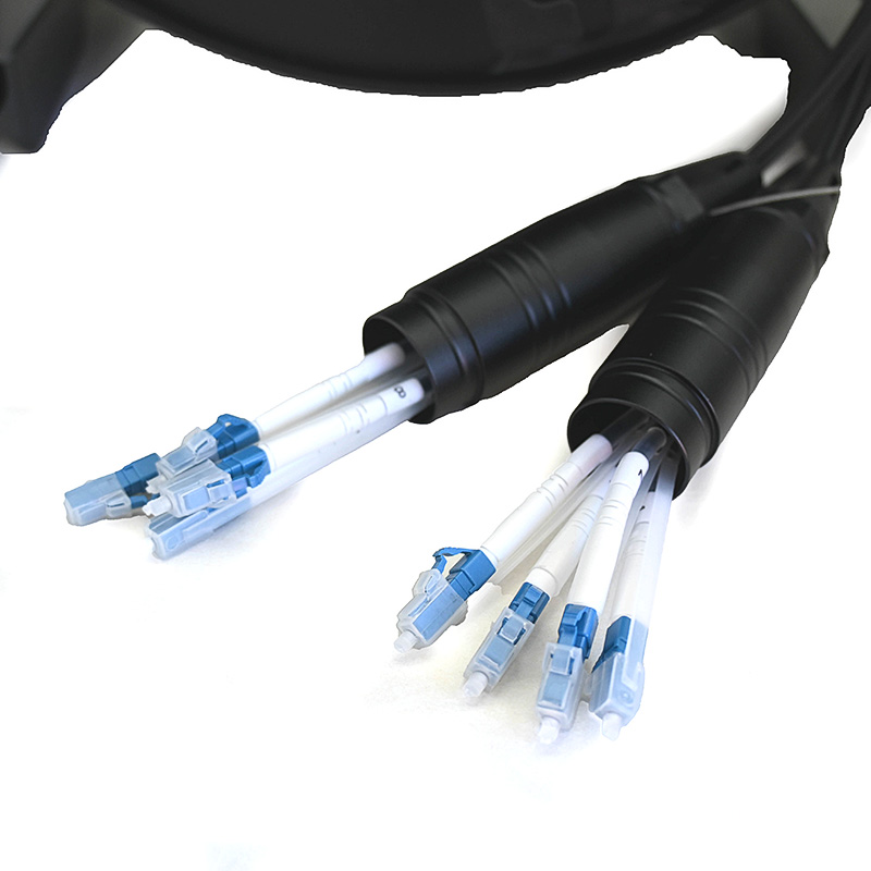 8 Core Armored Single Mode Fiber Optic Cable Reel - Plug with Protective Caps TR608 - Tourystage