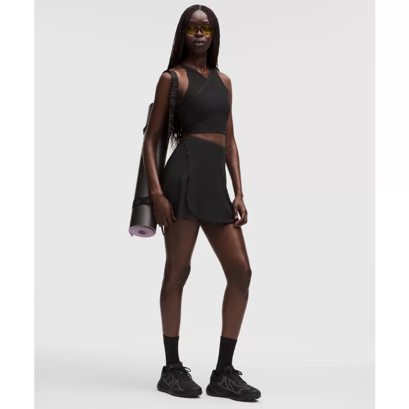 Mesh Cross-Front Cropped Tank Top B/C Cup SLNSH Collection