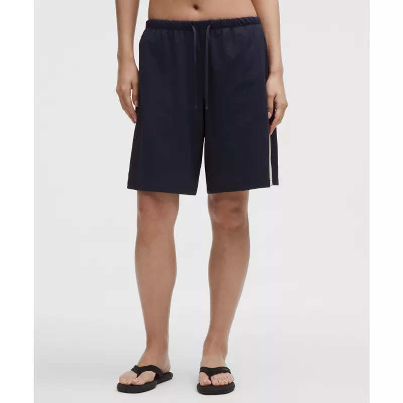 Striped Baggy Low-Rise Track Short 9.5