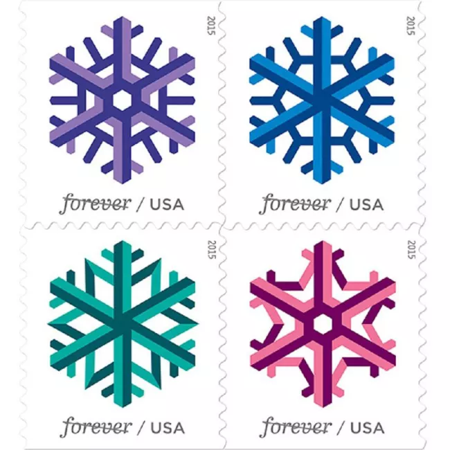 🎁[US Free Shipping]100PCS-Geometric Snowflakes