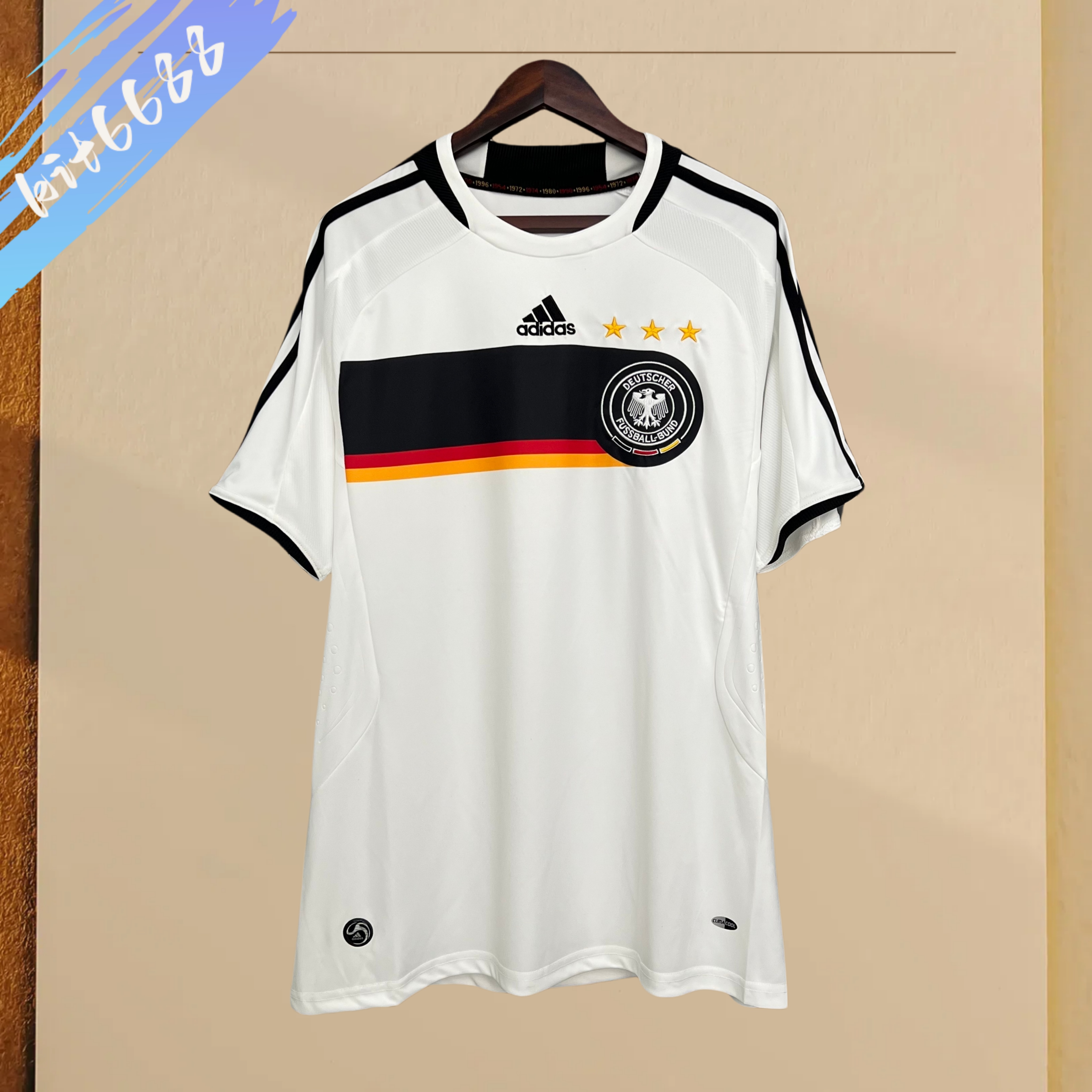 2008 Germany home Retro Football Shirt