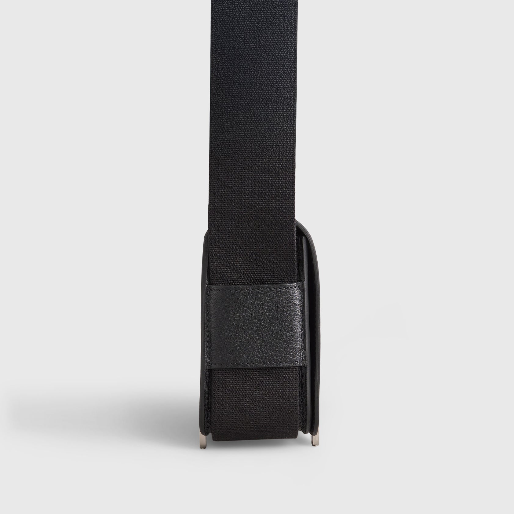 Hermès Geta Bag Chevre Black Palladium Hardware