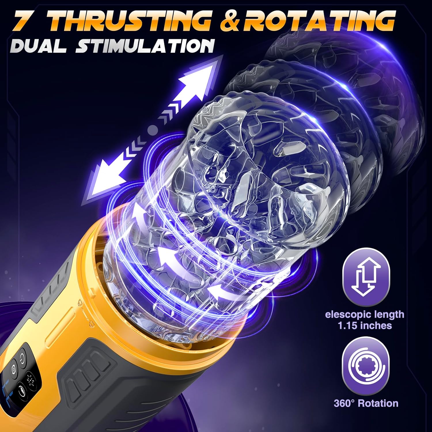 Electric masturbation sleeve for men