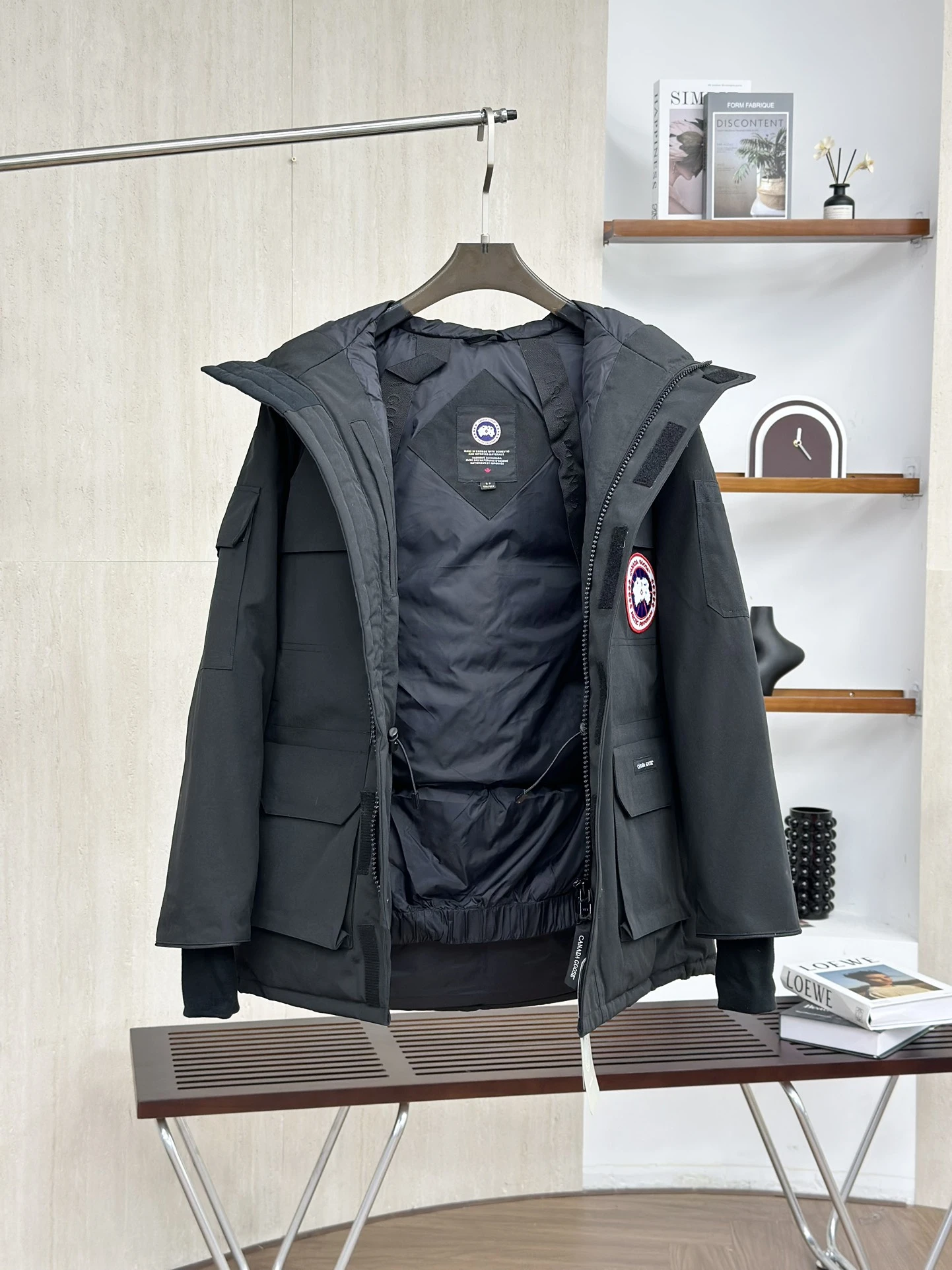 Canada Goose premium quality down jackets are made of 95% goose down.