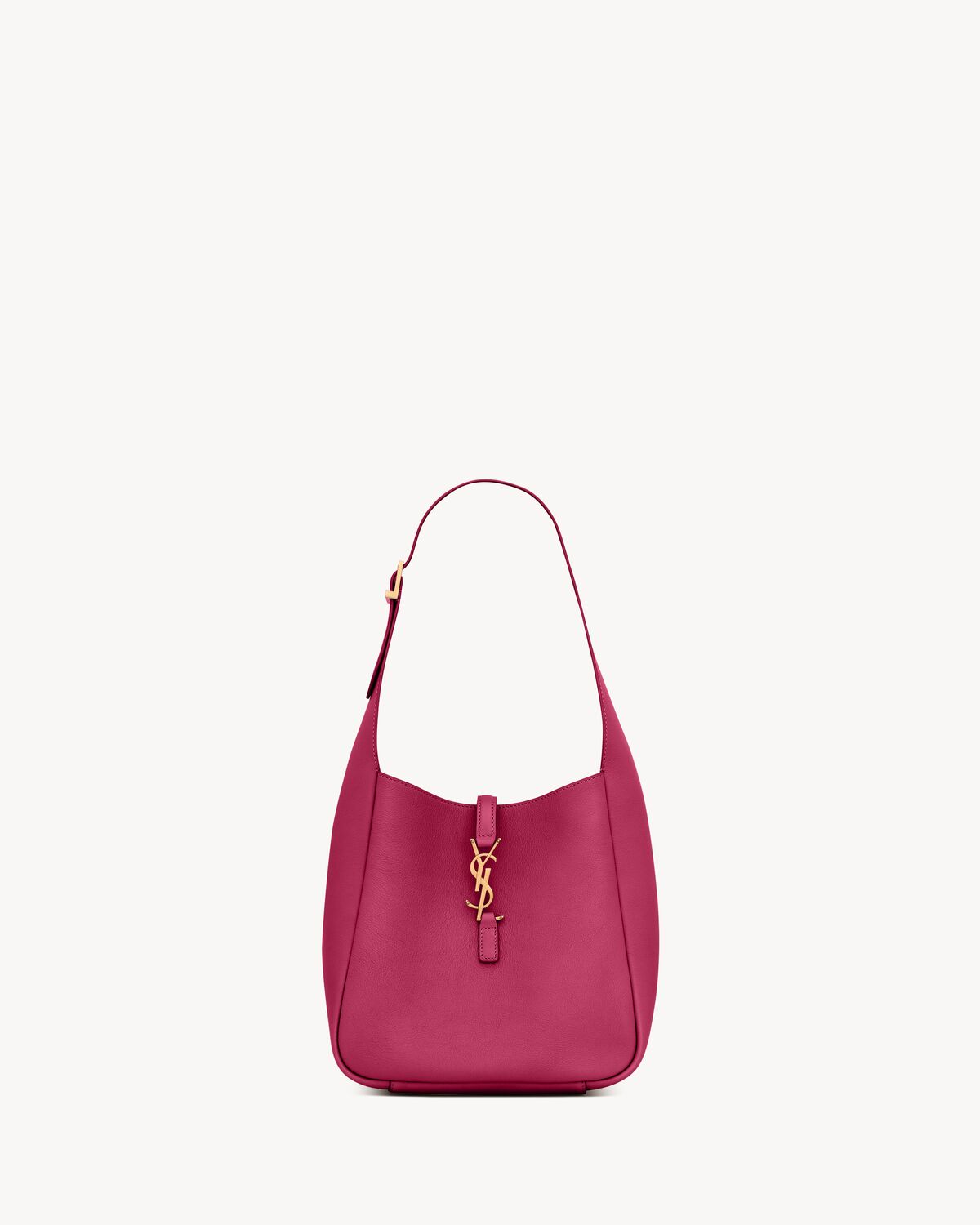 le 5 à 7 supple small in grained leather RASPBERRY PINK