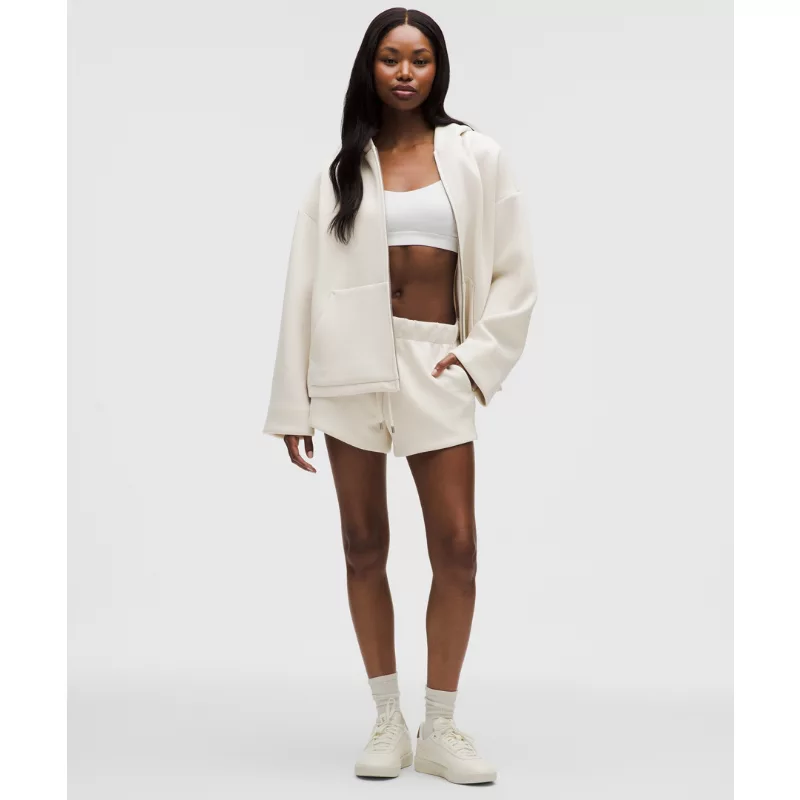 Sleek Spacer Full-Zip Hoodie