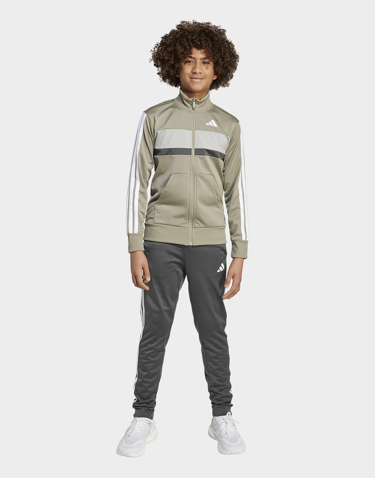 adidas Seasonal Essentials Tiberio 3-Streifen Tricot Kids Trainingsanzug