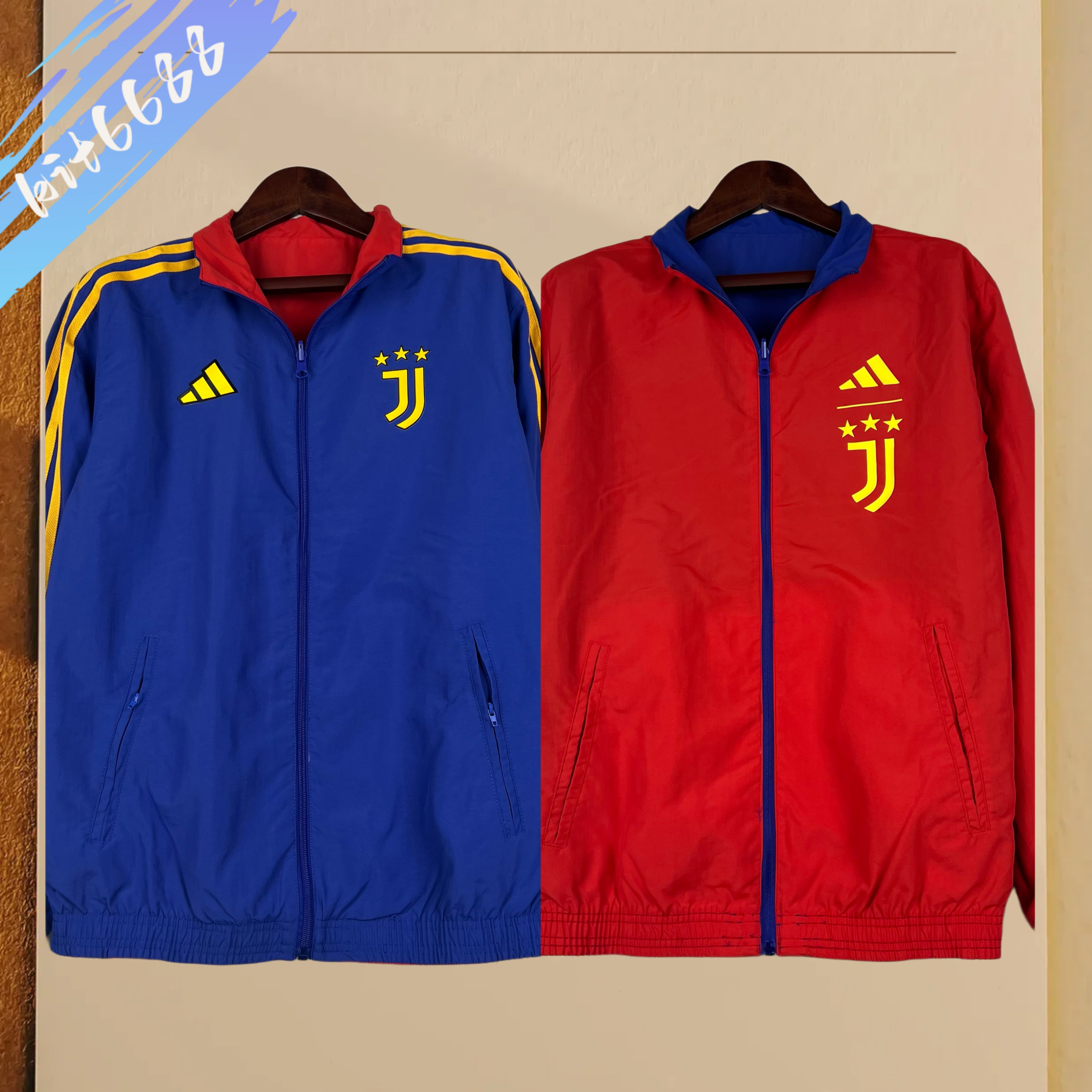 2025/2026 Juventus double-sided Embroidered Football Windbreaker