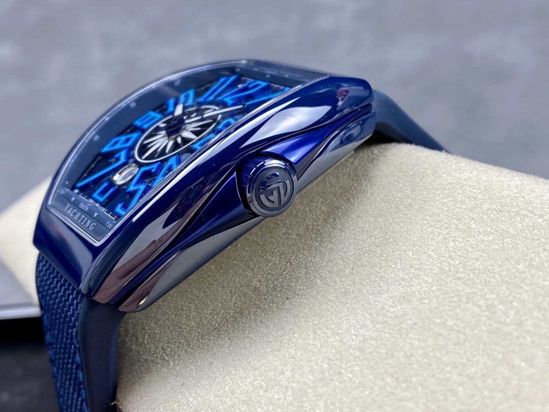 Swiss Franck Muller Framulan V45 Ceramic Yacht Model Blue 45mm