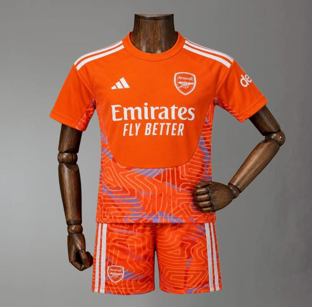 2026/2027 Arsenal Goalkeeper Orange Football Shirt (Adult Kids Kit socks)