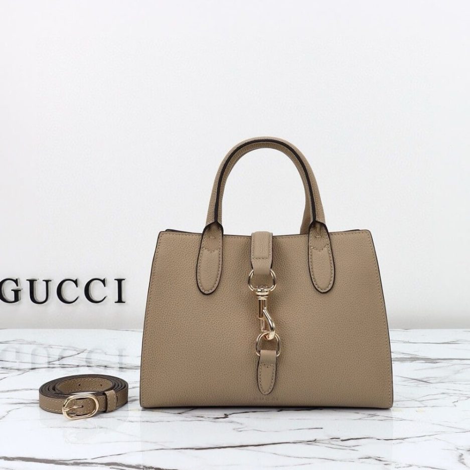 GUCCI SMALL TOTE BAG WITH HOOK CLOSURE