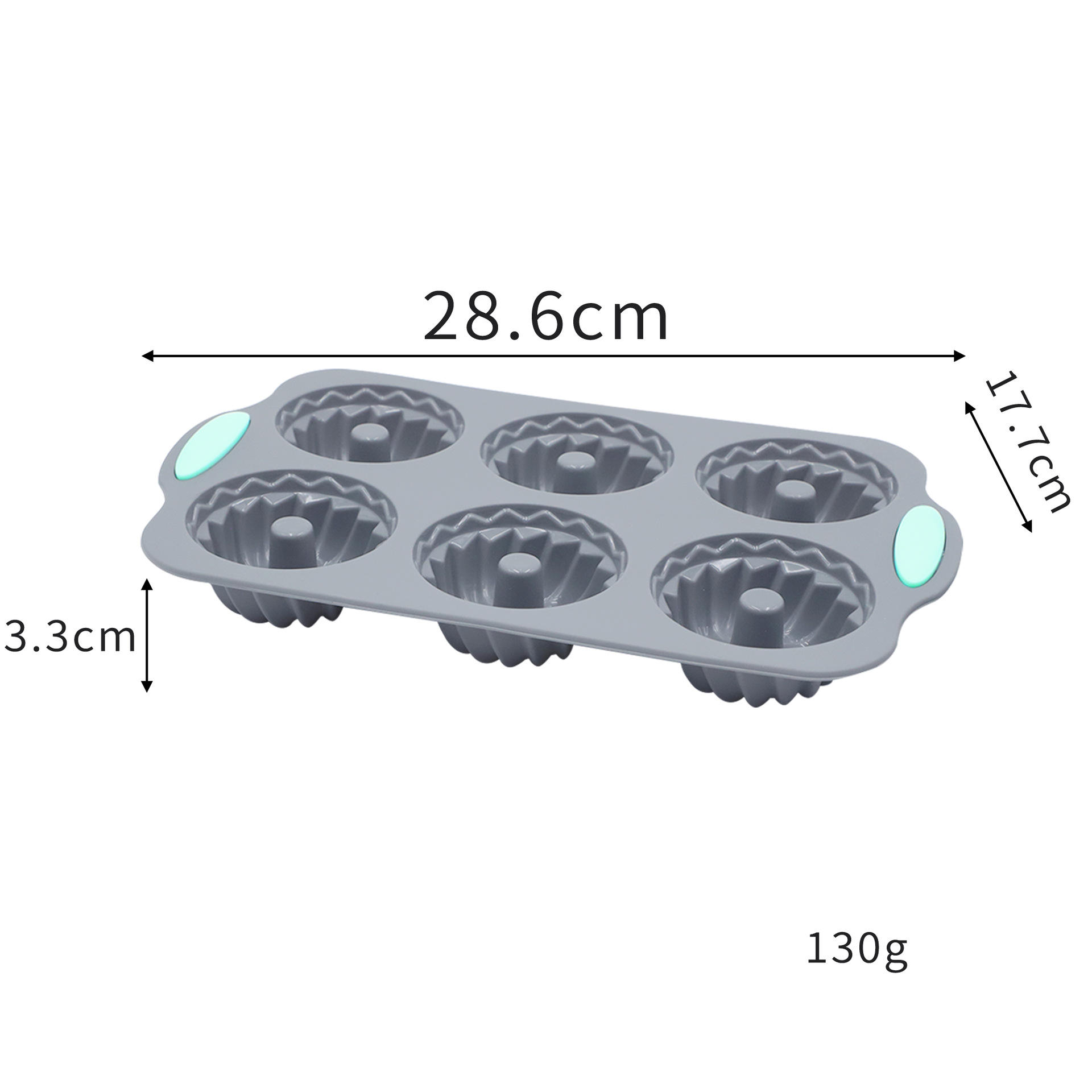Non-Stick Food Grade Silicone Baking Set, Heat Resistant Cake Mold & Tray