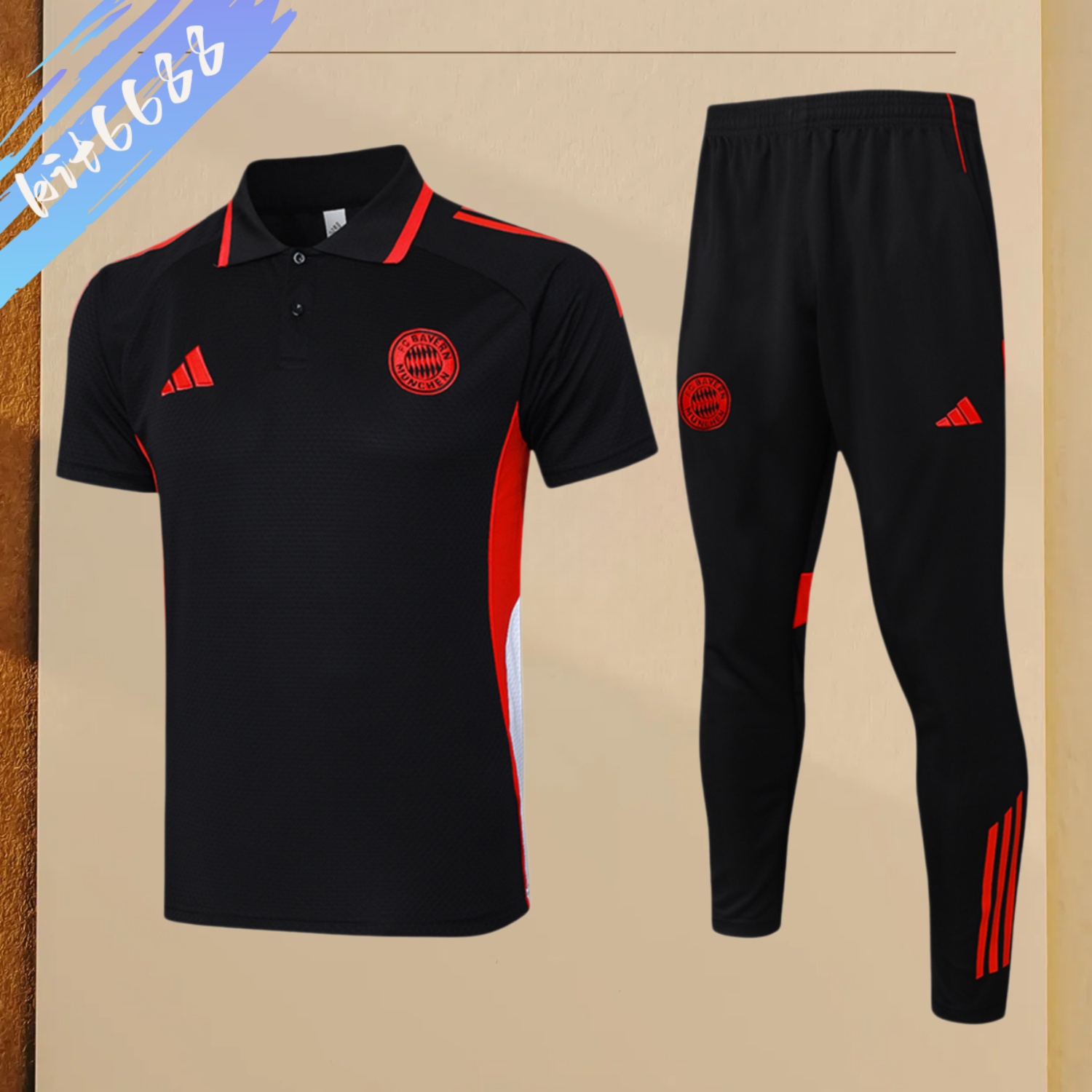 2025/2026 Bayern Munich polo black (adult kit)