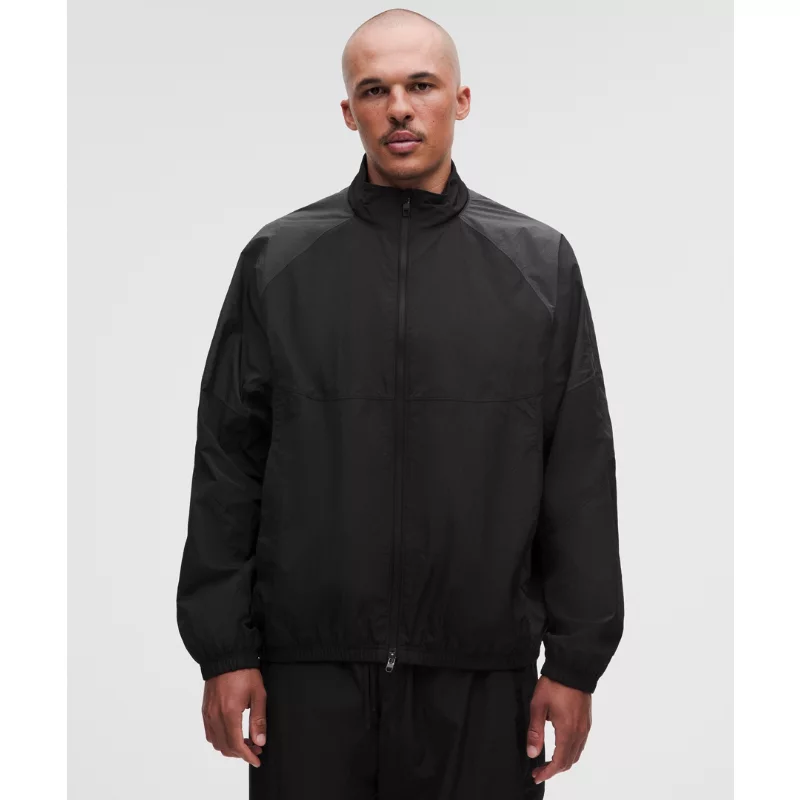 Nylon Oversized Track Jacket