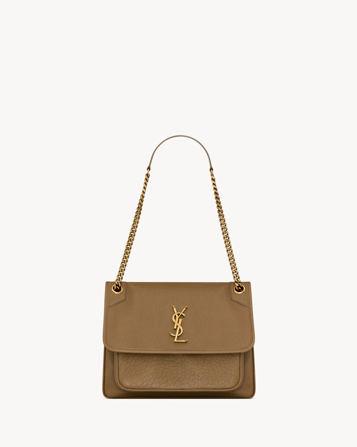 niki medium in grained lambskin DARK CORK