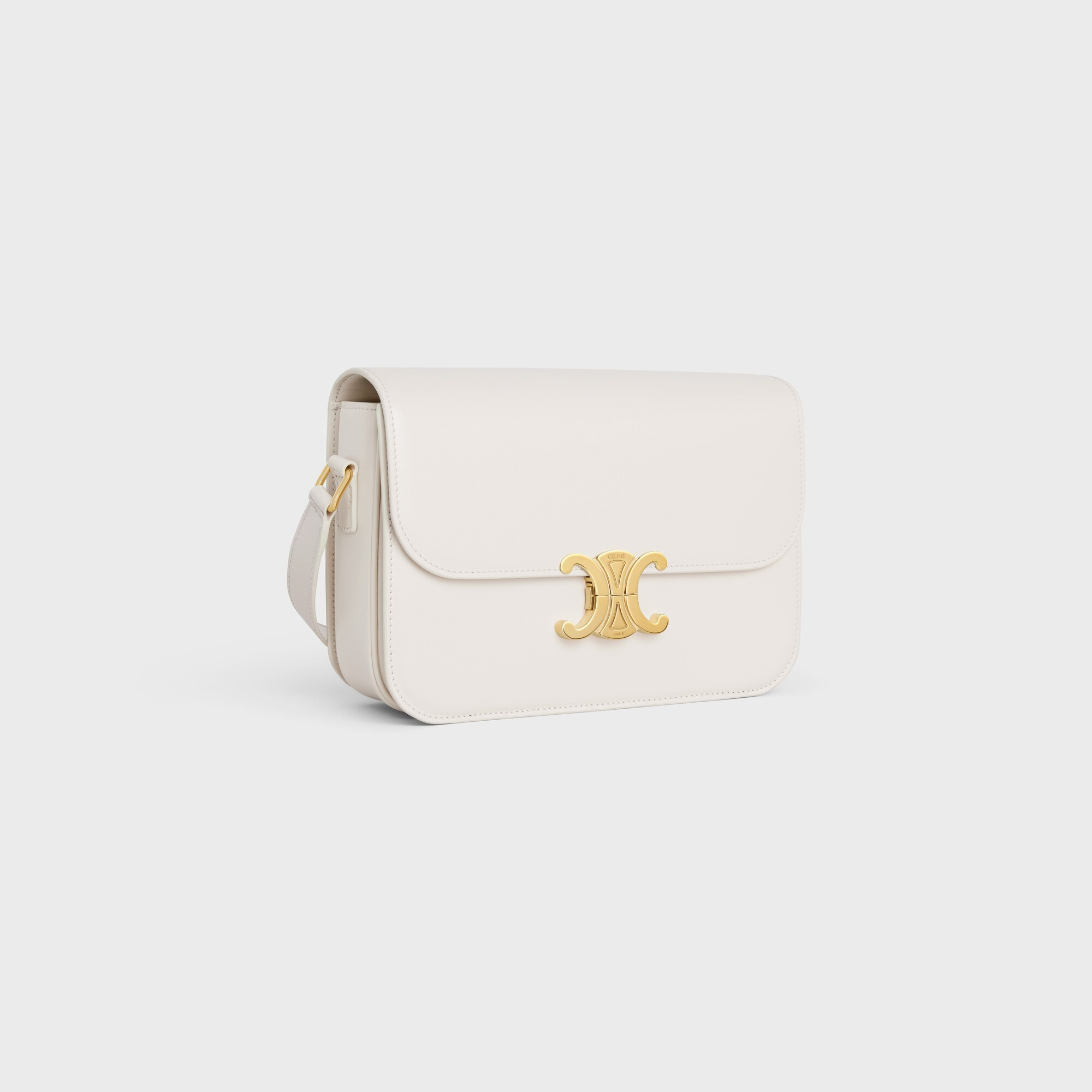 CLASSIQUE TRIOMPHE BAG IN shiny calfskin RICE