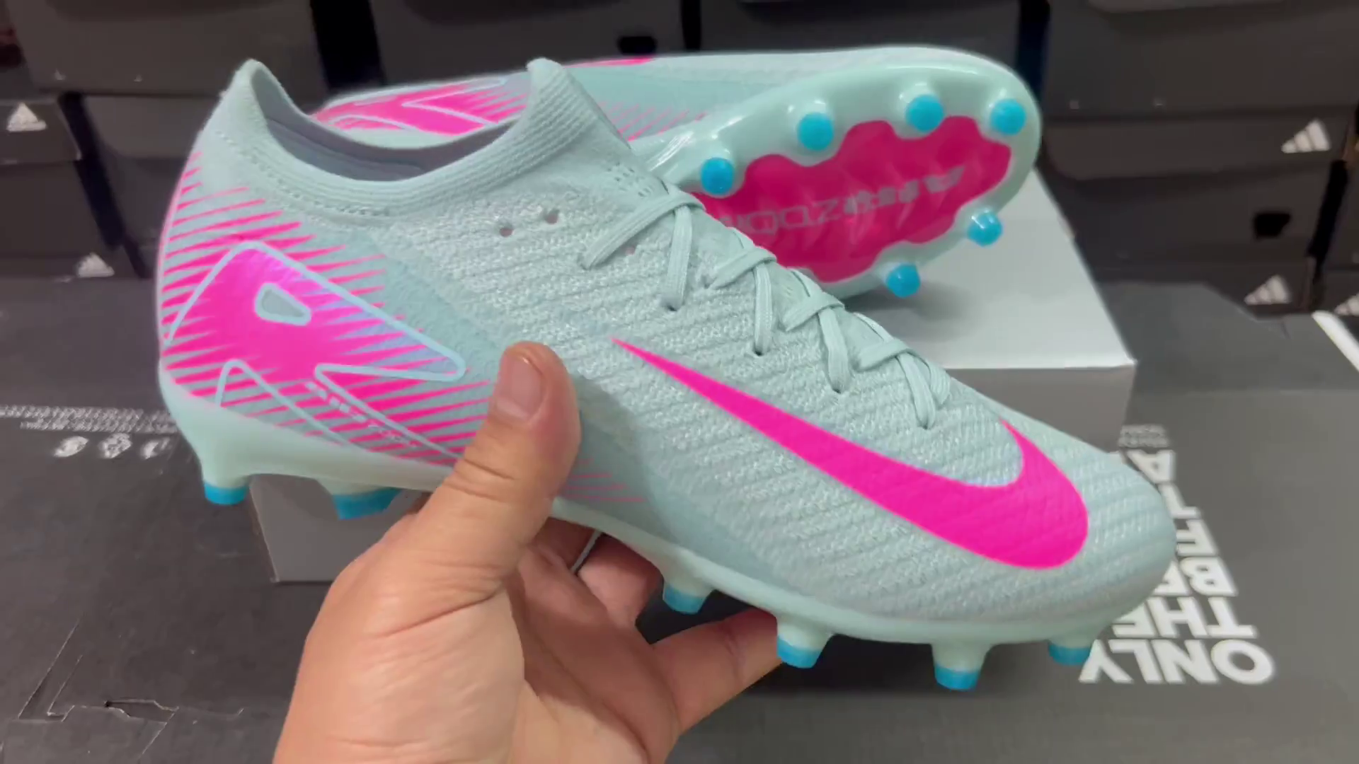 N Air Zoom Mercurial Vapor 16 Elite AG-PRO Prism - Ocean CubePink Blast