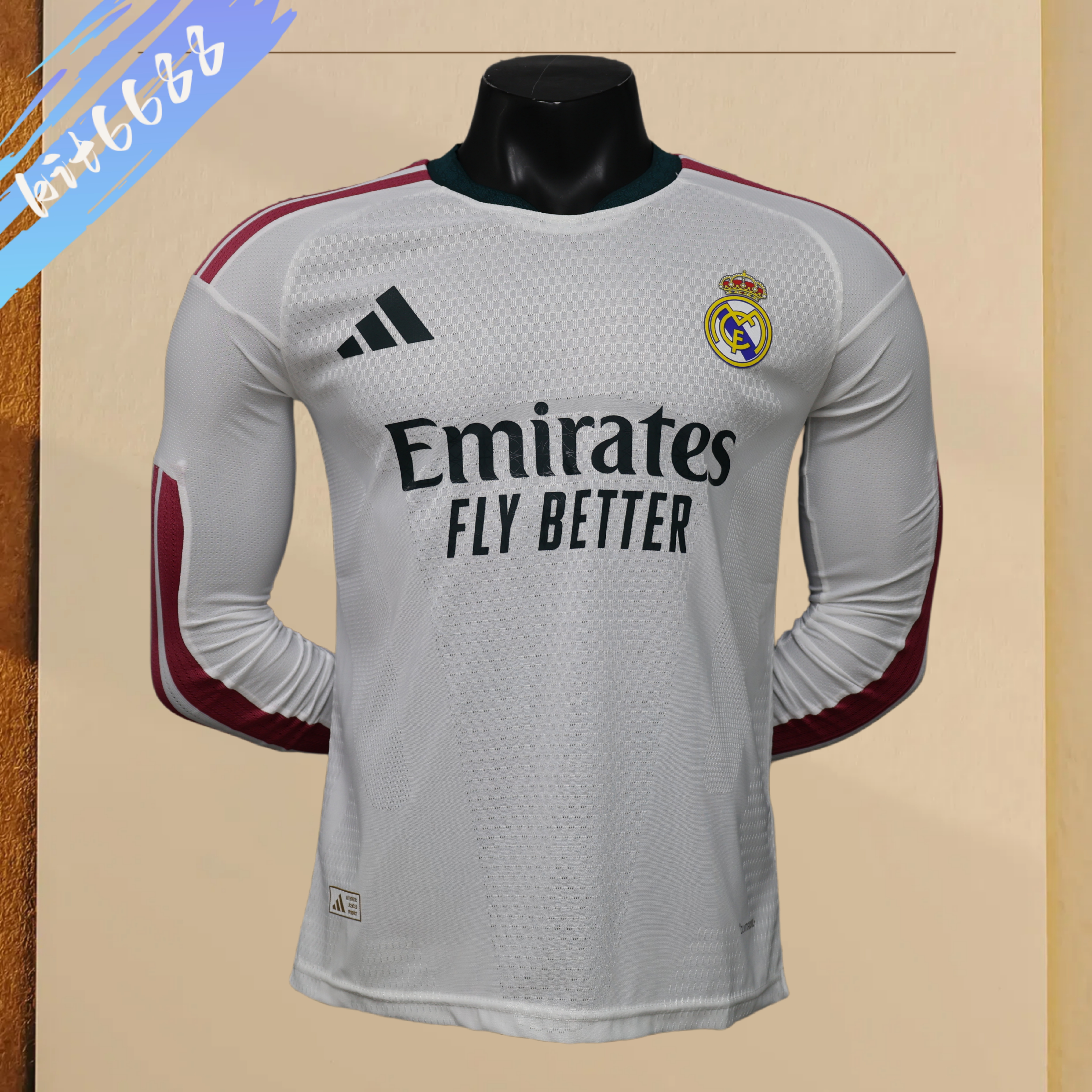 2026/2027 Real Madrid Home Long Sleeve Football Shirt (Player version）