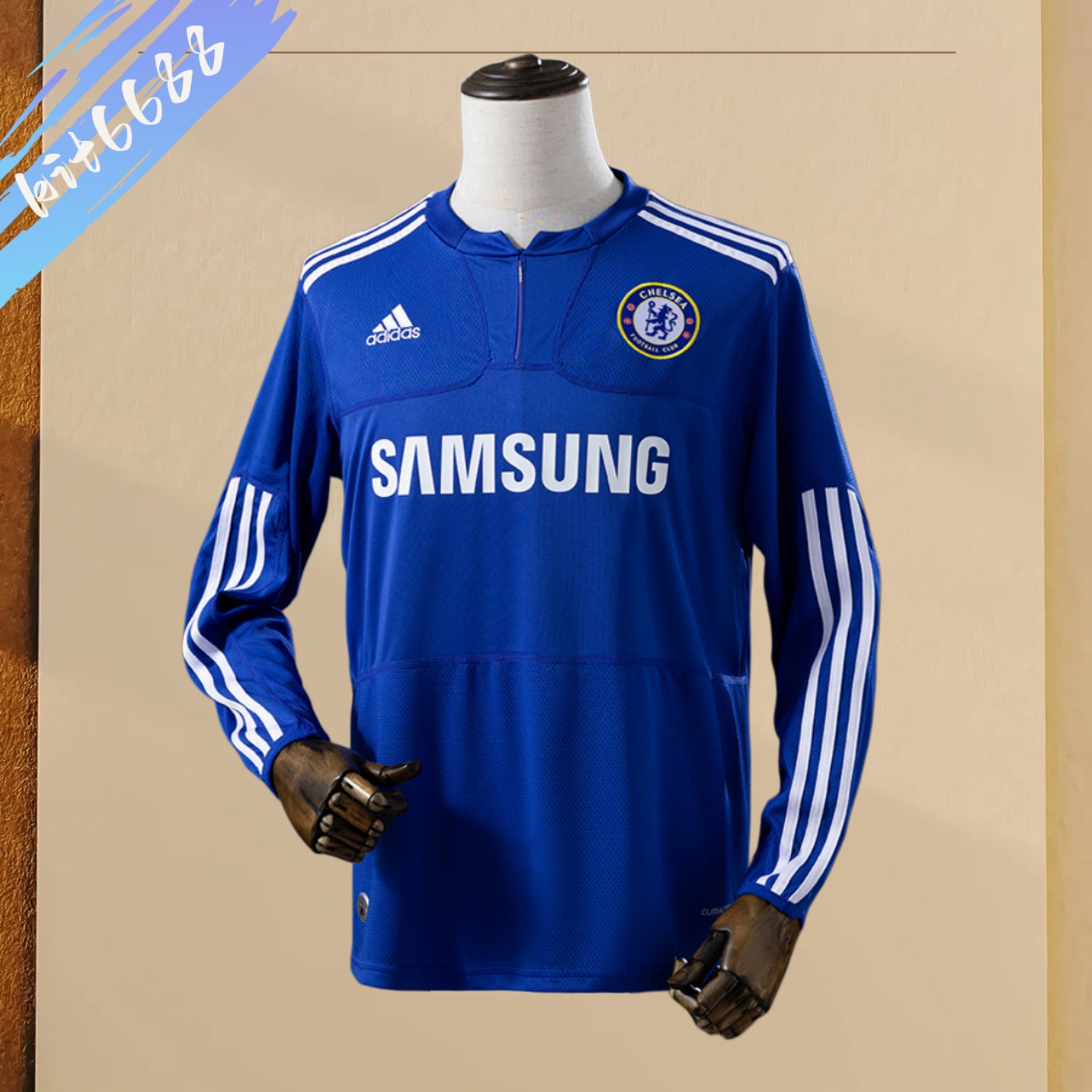 2009/2010 Chelsea Home Long Sleeve Retro Football Shirt (Fans)