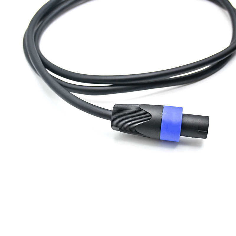 2m NL4 2 Pole Speaker Cable 2x 2.5mm² TR324-2-BLK