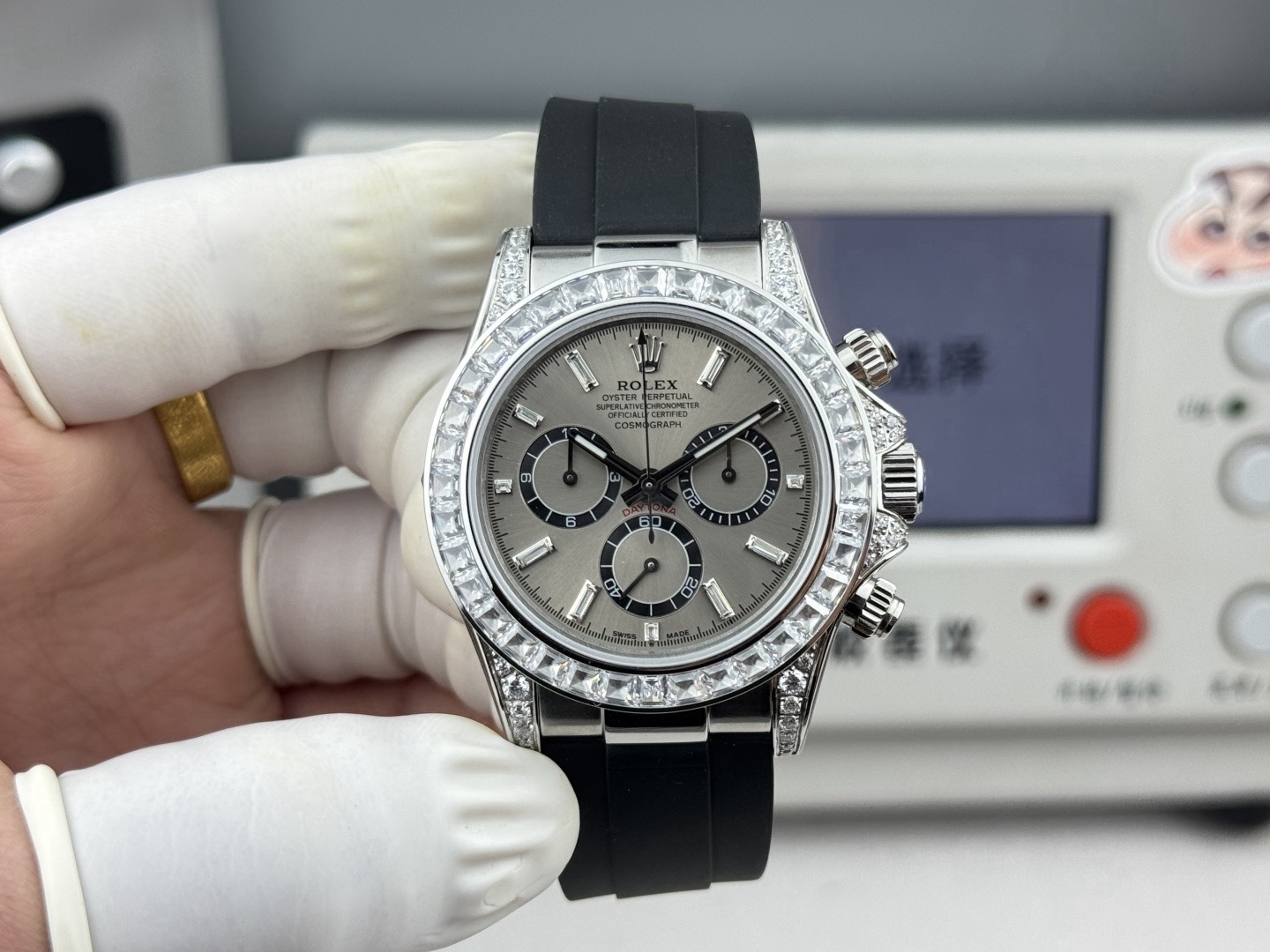 Rolex Cosmograph Daytona Oyster 40mm white gold and diamonds M126539TBR-0002