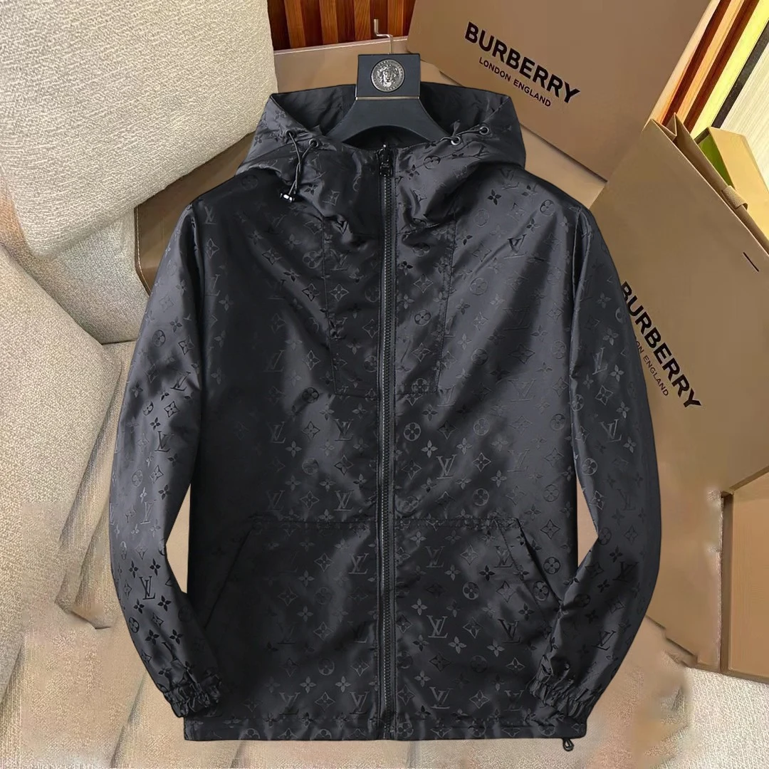 Louis Vuitton 26SS wendbar Kapuze Jacken Schwarz Jacken DP549528